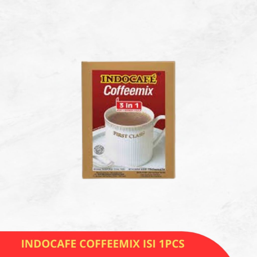 

KOPI INSTAN INDOCAFE COFFEEMIX 3 IN 1 SATUAN/SACHET