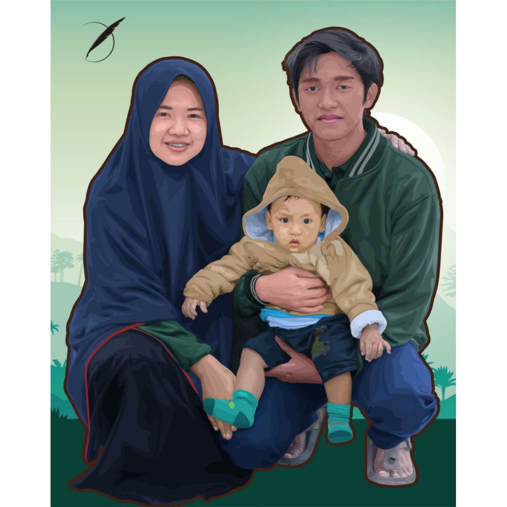 Jasa Desain Vektor Wajah – Custom Eksklusif | Abang Desain