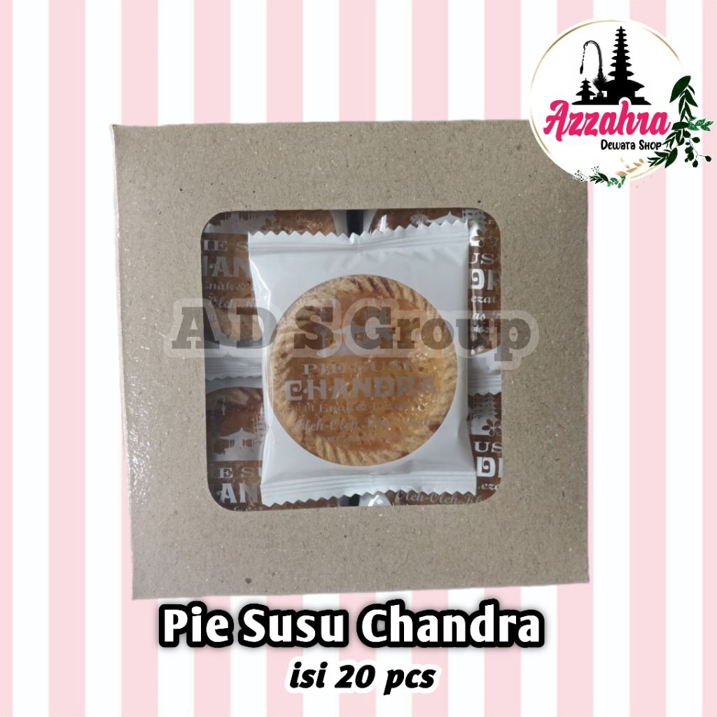 

Pie Susu Bali Chandra isi 20pcs + Box Coklat Polos