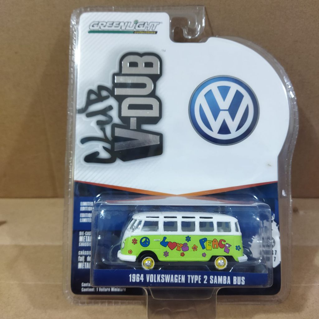 Greenlight Collections CLUB V-DUB 1964 Volkswagen Type 2 Samba Bus VW T1 Brazil