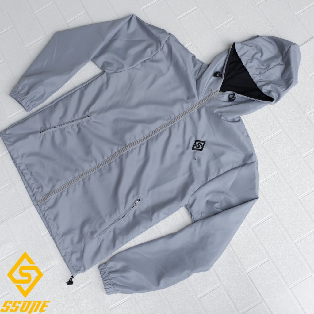 Jaket Winbreaker Gorpcore Full Face Pria Outdoor Gunung Waterproof jaket parasut premium