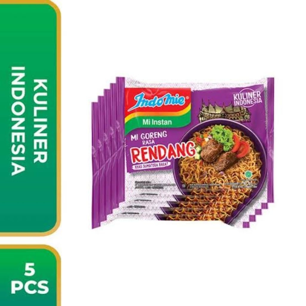 

5 Pcs Indomie Rasa Rendang 75 gr