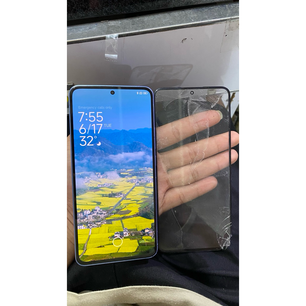 ganti kaca lcd xiaomi 13T,redmi note 13 redmi note 12 pro 5G