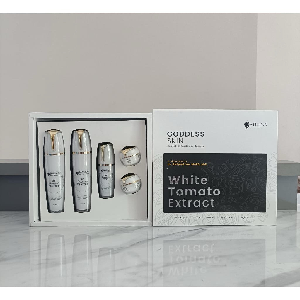 Goddesskin White Tomato Premium Series WT PREMIUM Serum / Face wash / Toner / Day Cream Athena