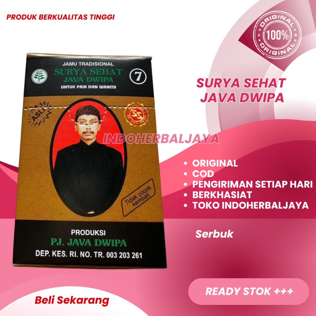 

Surya Sehat No.7 Java Dwipa Sesak Napas Jamu Tradisional