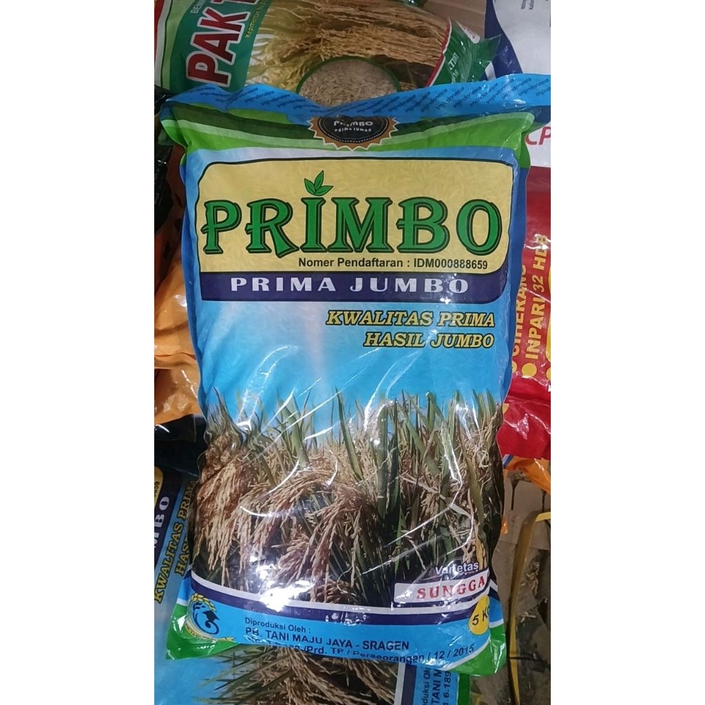 Benih Padi SUNGGAL Jumbo Premium 5 Kg Umur Genjah Tahan Rebah Tahan Kering Tahan Wereng Coklat Hawar