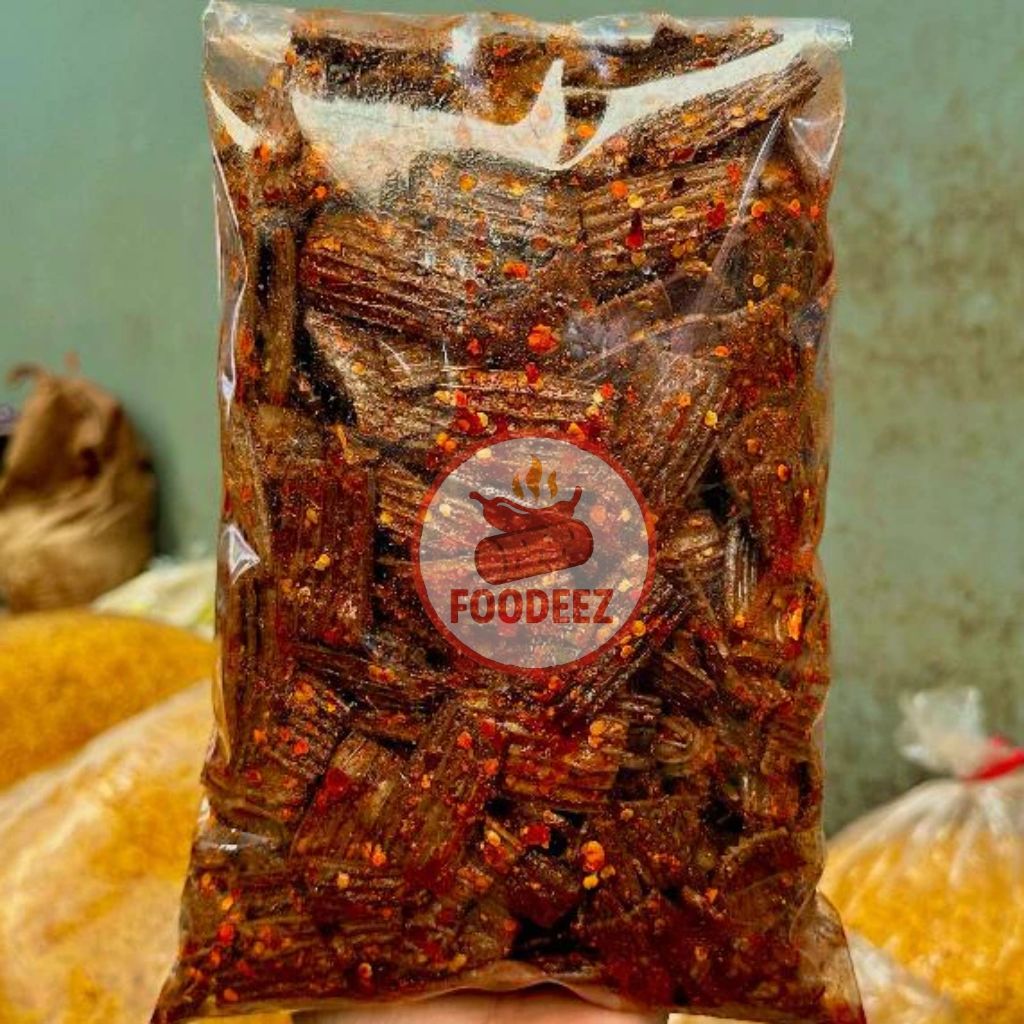 

KERUPUK JENGKOL PEDAS DAUN JERUK / Kerupuk Jengkol Pedas chili oil bumbu melimpah