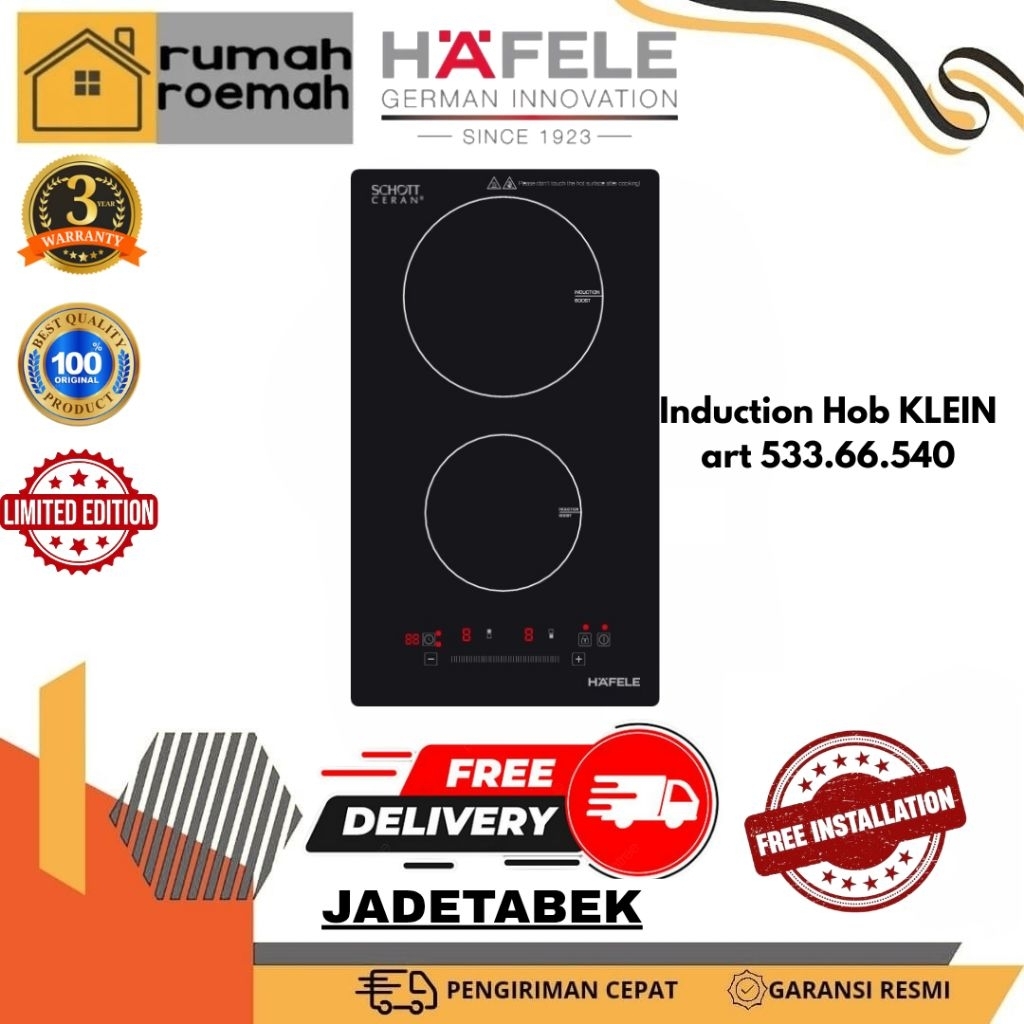 HAFELE KLEIN Kompor Induksi Domino - 533.66.540