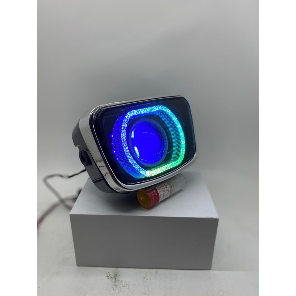 Reflektor Rx King Biled Aes F1 / Gen2 Shroud BMW Crystal RGB Batok Ori Lampu Depan Rx King Oval