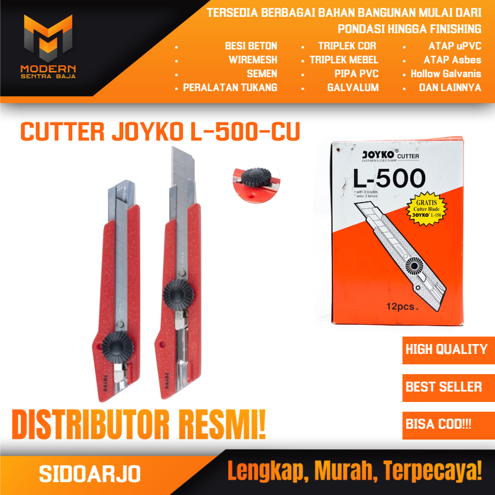 

Cutter Pisau Besar Joyko L-500 Tajam
