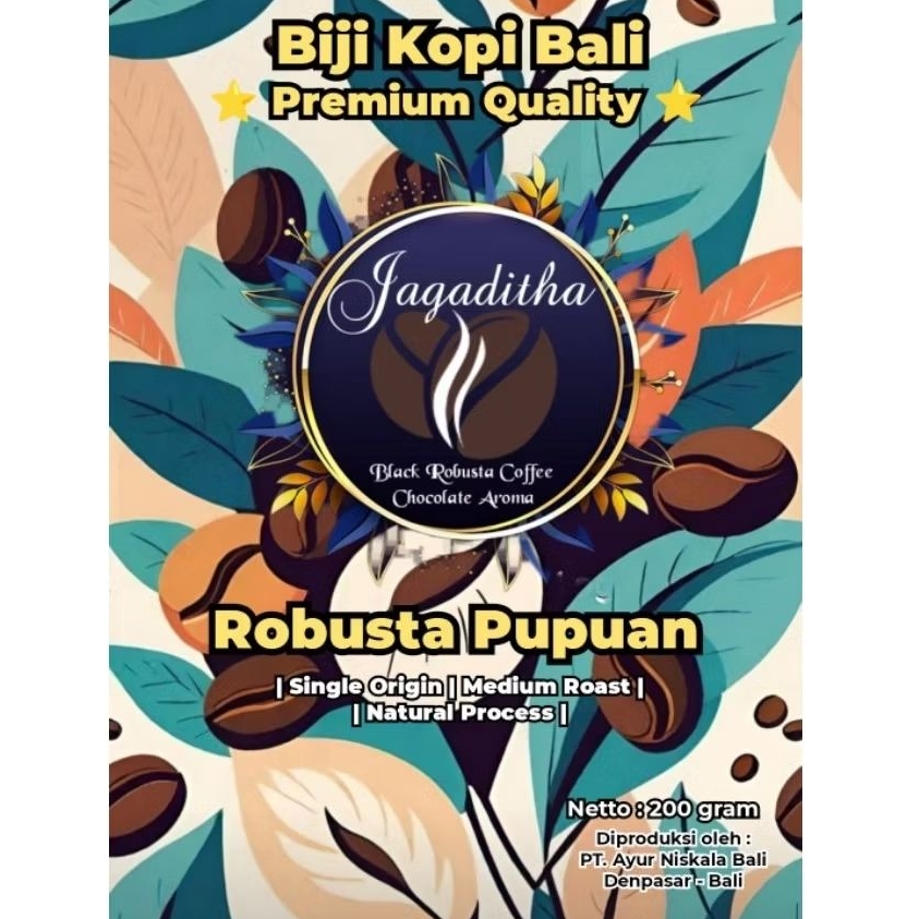 

Kopi Bali Robusta | Jagaditha | Biji Kopi | Medium Roast | 200 gram