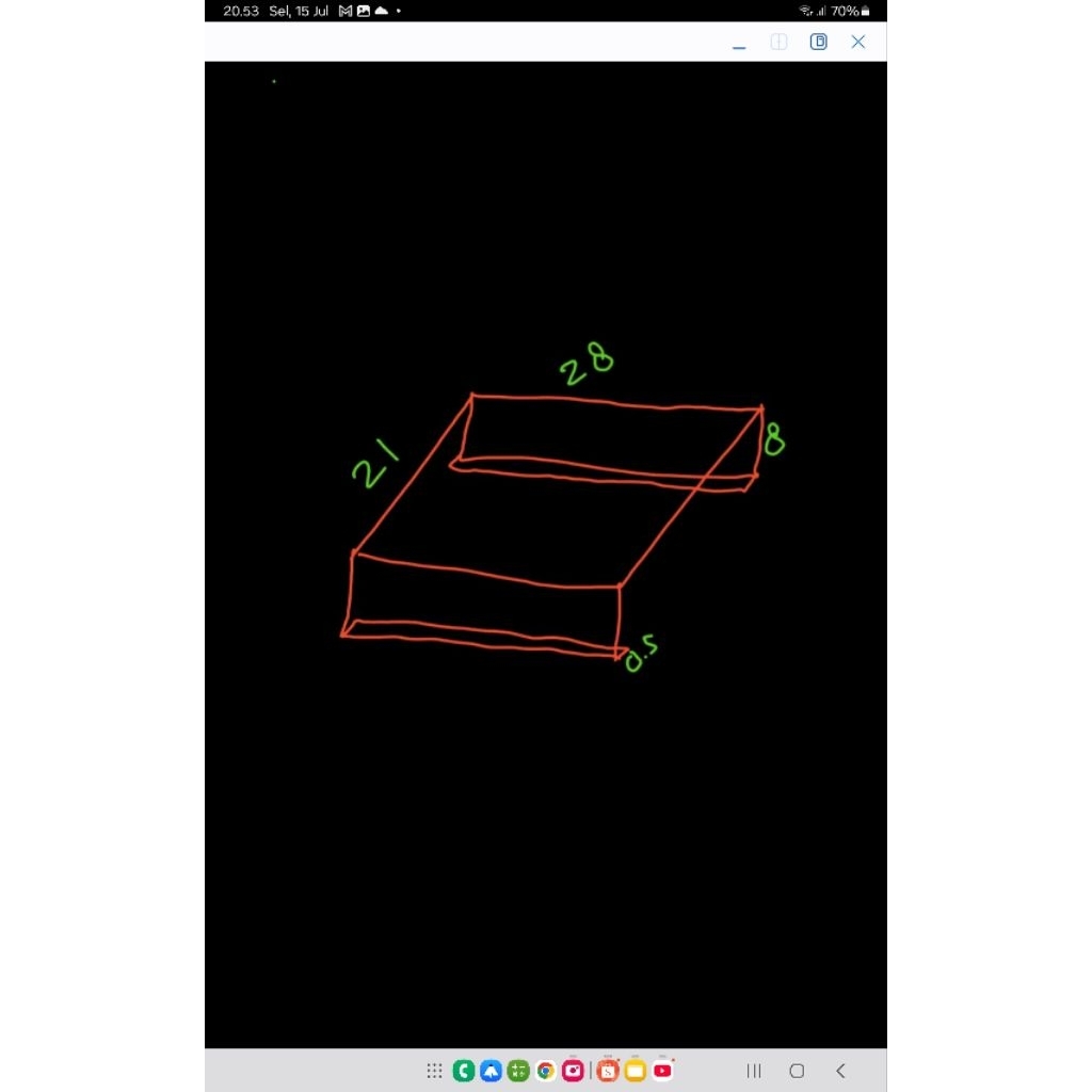 

stand akrilik U tekuk kedalam uk 28 x 21 x 8 3mm bening