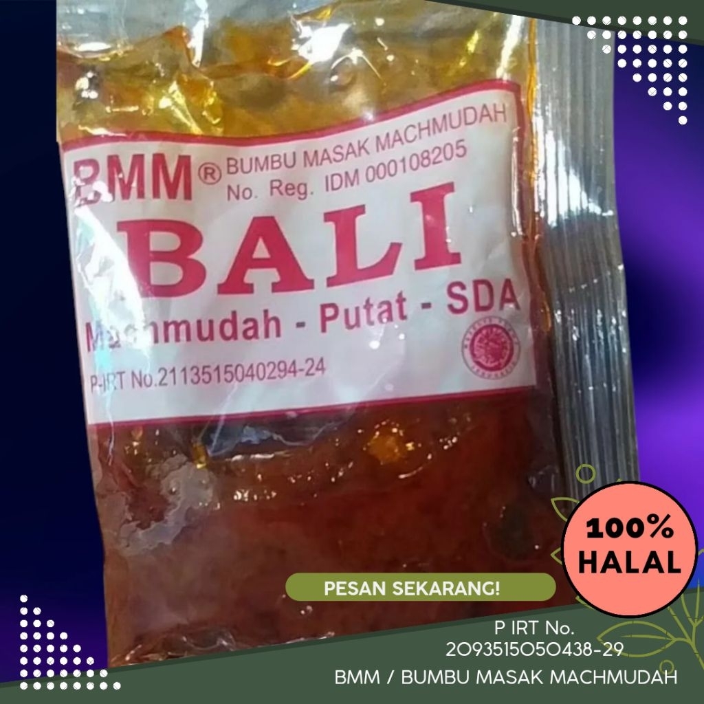 

BMM - ( BALI) Bumbu Masak Machmudah Asli dari PUTAT SIDOARJO