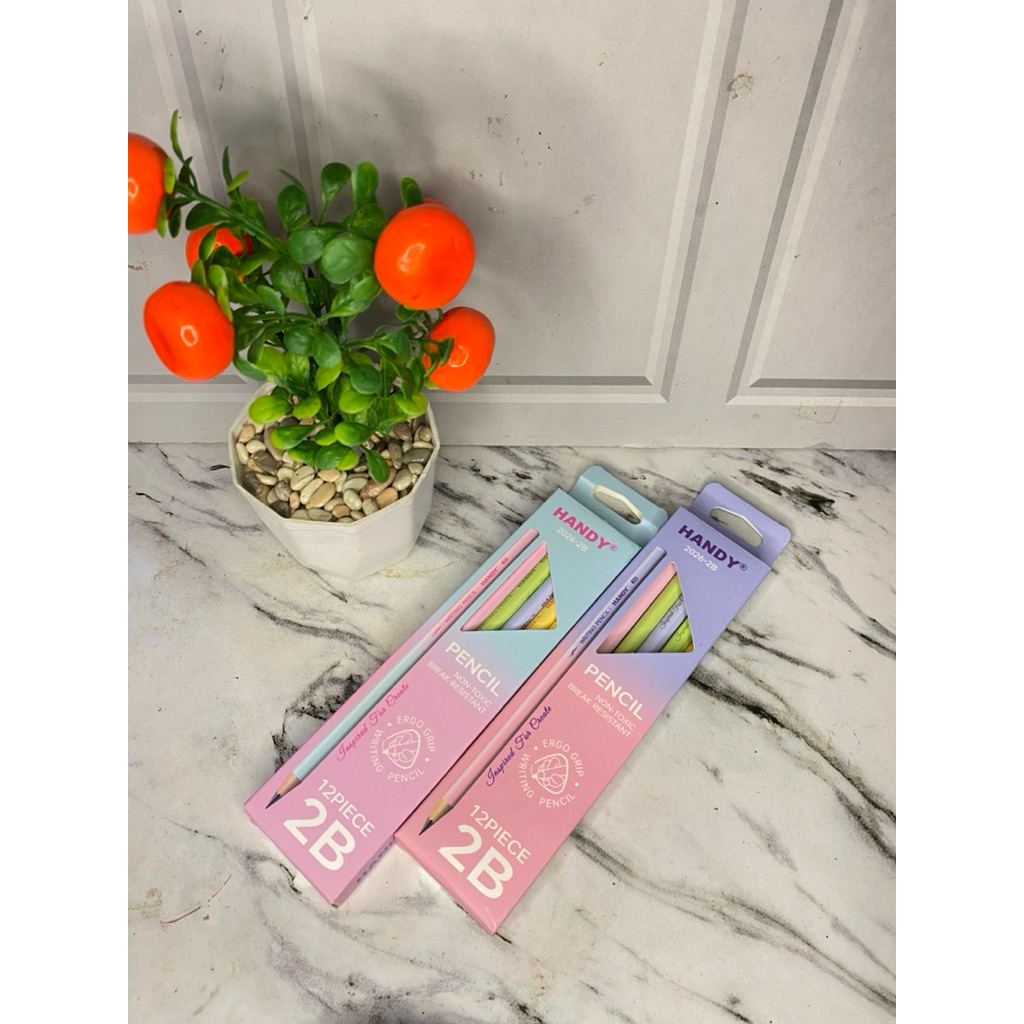 

PENSIL HANDY 2026-2B | Pensil non toxic breack resistant |HANDY PENSIL MURAH | Pensil motif degradasi | Pensil viral murah