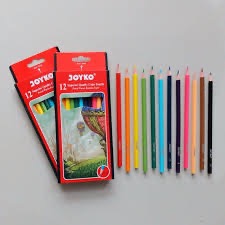 

1 Set Pensil Warna Besar Isi 12 Warna - Pensil Warna CP 100 Joyko