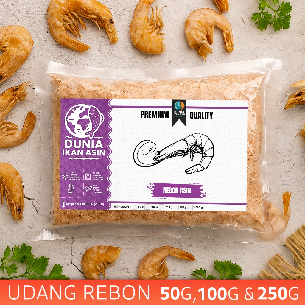 

Udang Rebon Asin Super 50 gr, 100 gr, 250 gram Reboon Ikan Asin – DUNIA IKAN ASIN Frozen Vacuum