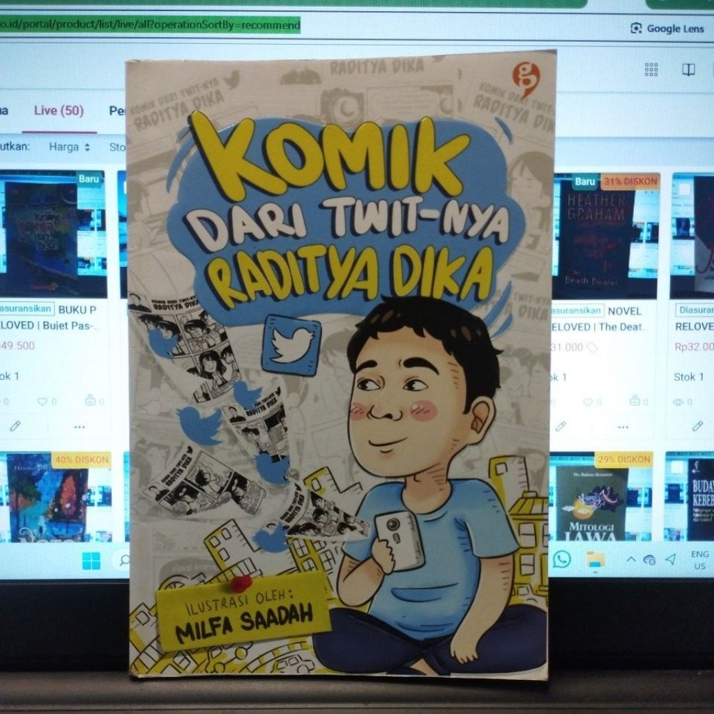 KOMIK PRELOVED | Komik dari Twit-nya Raditya Dika oleh Milfa Saadah 2016 | TTD ORIGINAL RADITYA DIKA