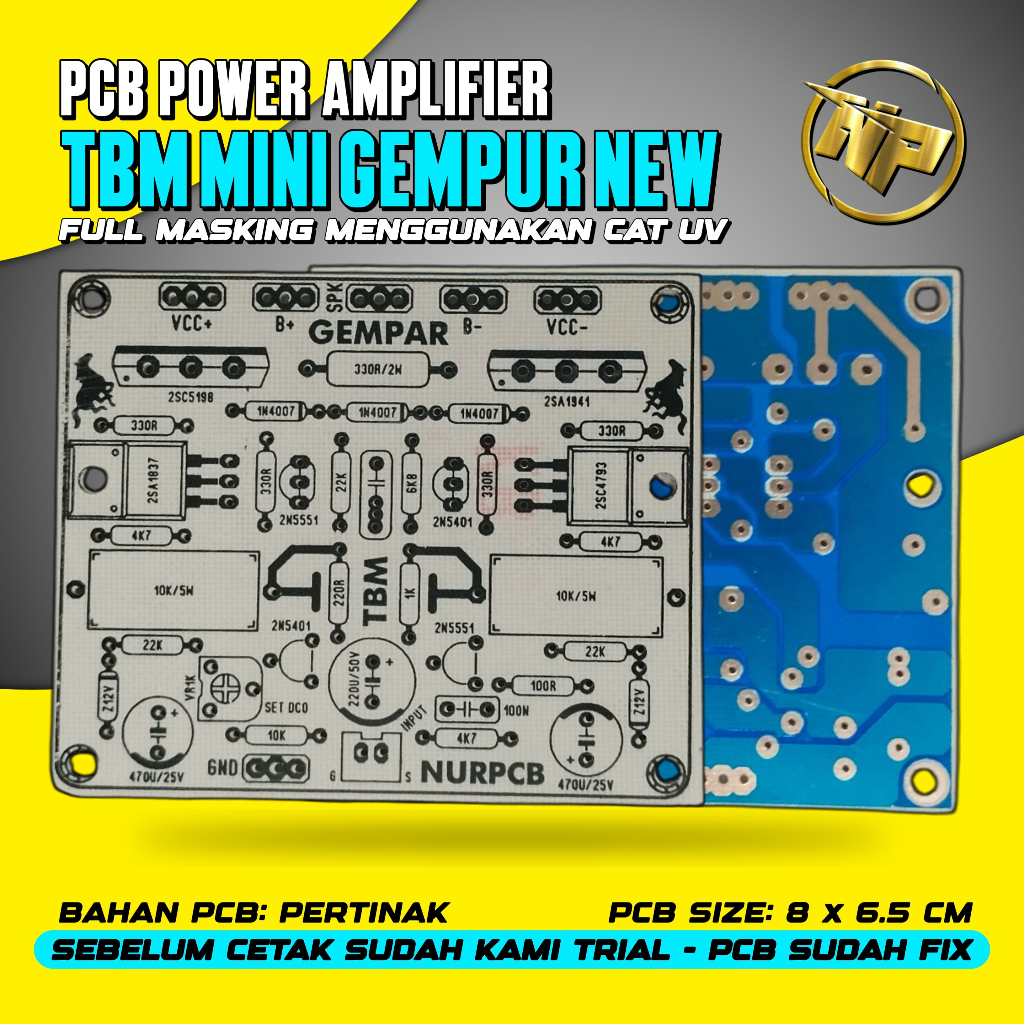 NUR PCB | Pcb tbm gempur | pcb power amplifier | pcb ampli sublow | pcb ampli midlow | FIBER