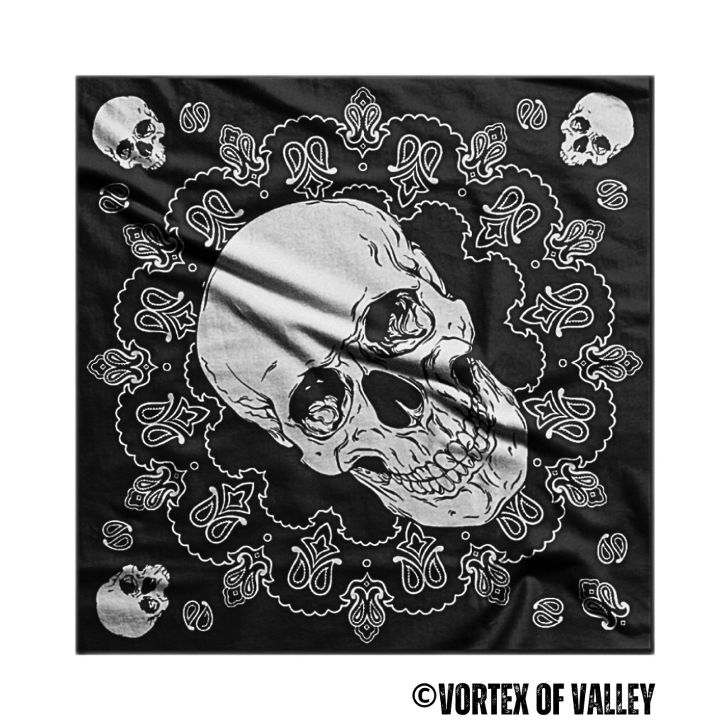 VoV - Slayer Bandana Syal Scarf Mask Premium Motif Tengkorak Skull 03