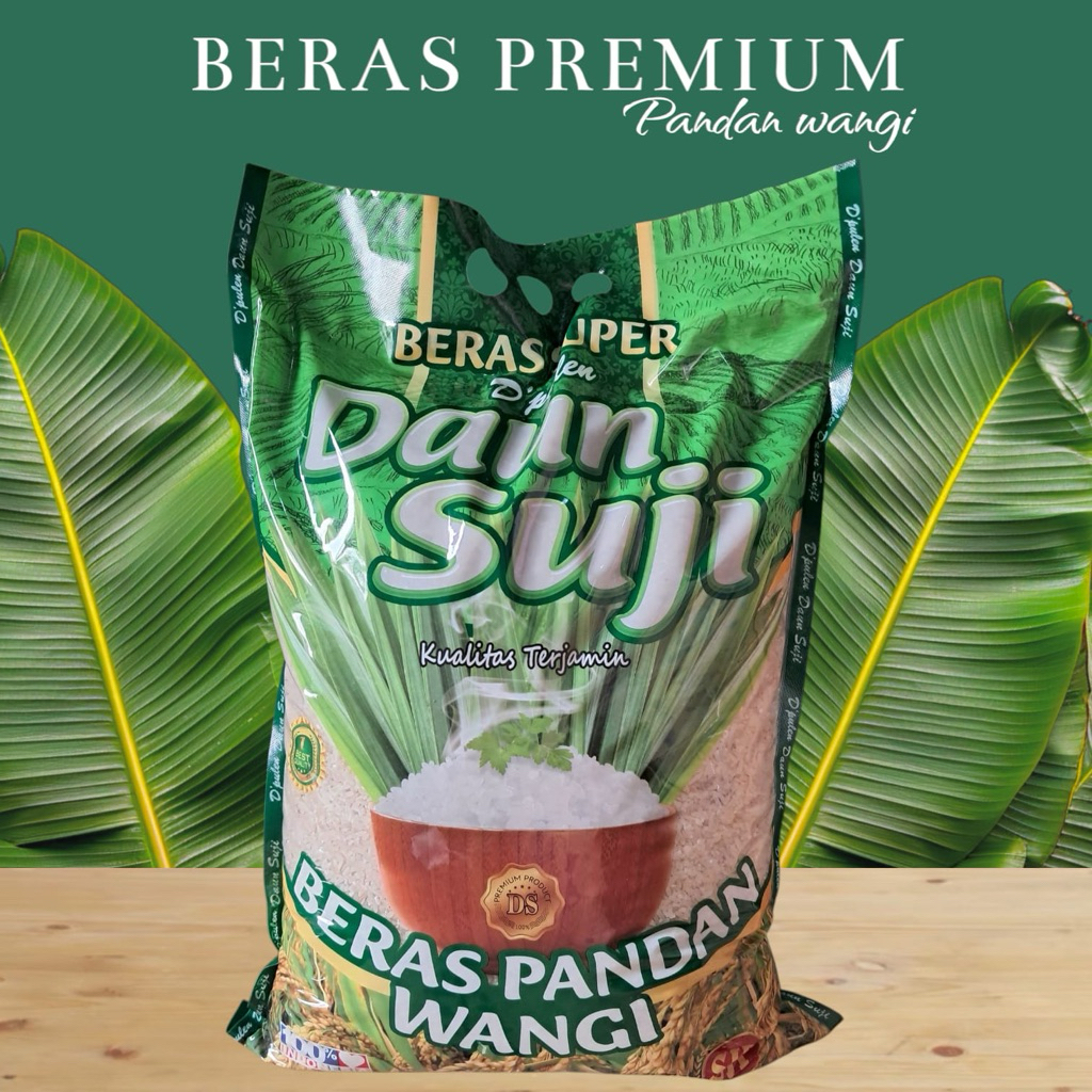 

Beras Daun Suji pandan wangi premium