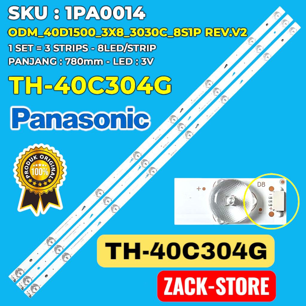 BACKLIGHT TV LED PANASONIC 40 INC TH-40C304G TH40C304G