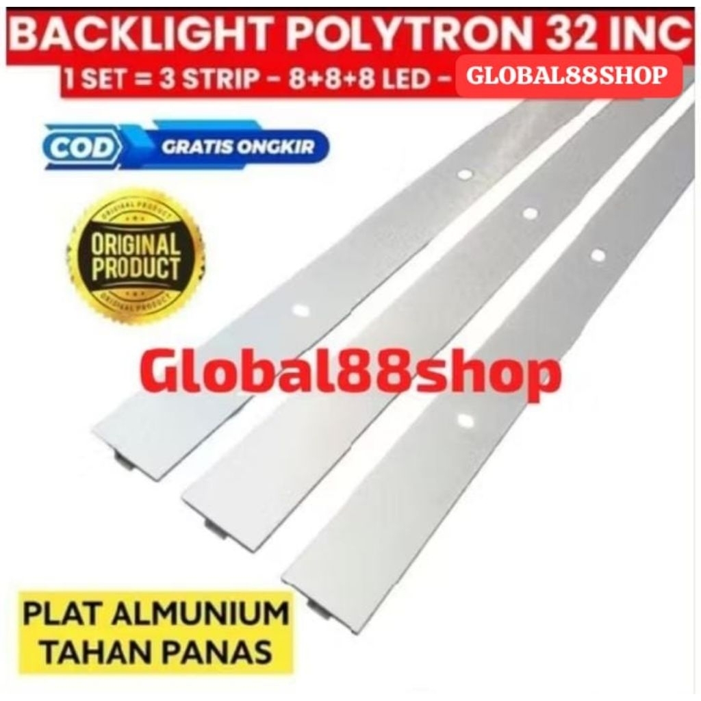 BACKLIGHT TV LED POLYTRON 32 INC PLD-32D100 PLD-32T100 PLD32D100 PLD32T100 PLD 32D100 32T100 CAHAYA 