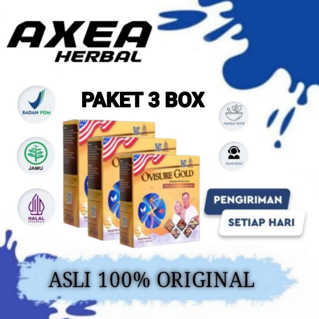 

PAKET 3 BOX OVISURE GOLD MILK SUSU OBAT TULANG DAN SENDI YG SEHAT 100% DIMFOR USA