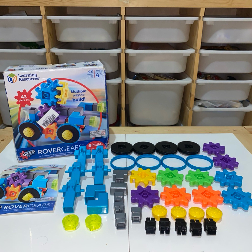 Preloved Learning Resources Gears Gears Gears Rover Gears, Building Set - Mainan Edukasi Merakit Gea