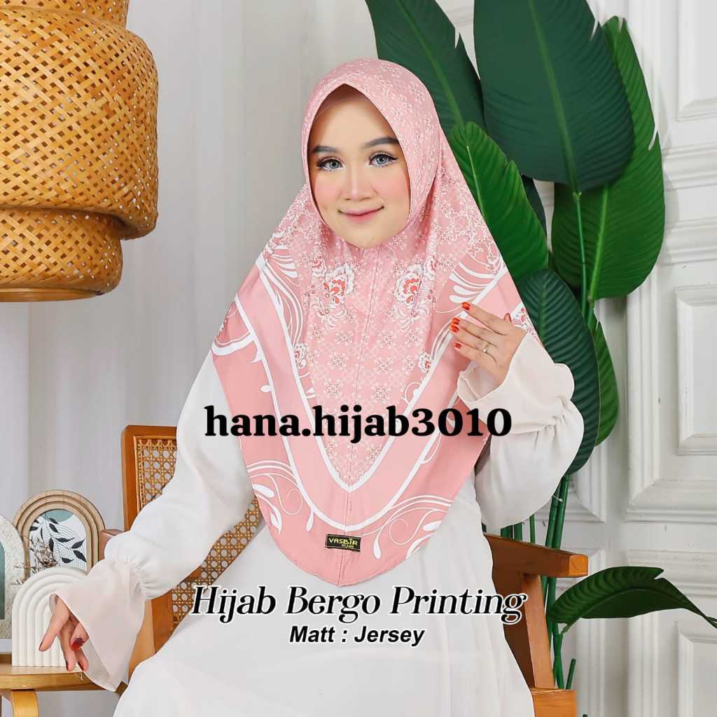 motif batik sublim printing krudung bergo jersy premium  HANA.HIJAB3010