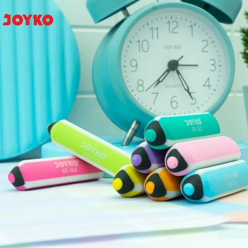 

[ATMS] JUAL PENGHAPUS JOYKO. Joyko ER-143 Eraser Penghapus Pensil Warna-Warni.