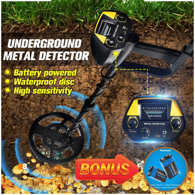 GO TIANLILONG Alat Pendeteksi emas dan logam dalam tanah / detektor logam emas dalam tanah