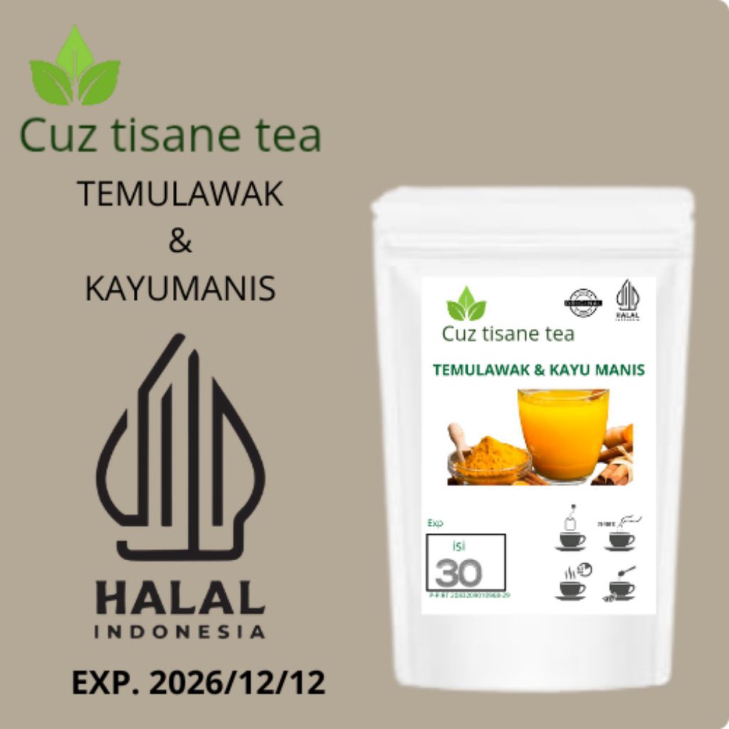

Cuz tisane tea Teh temulawak & kayu manis isi 30 teabag