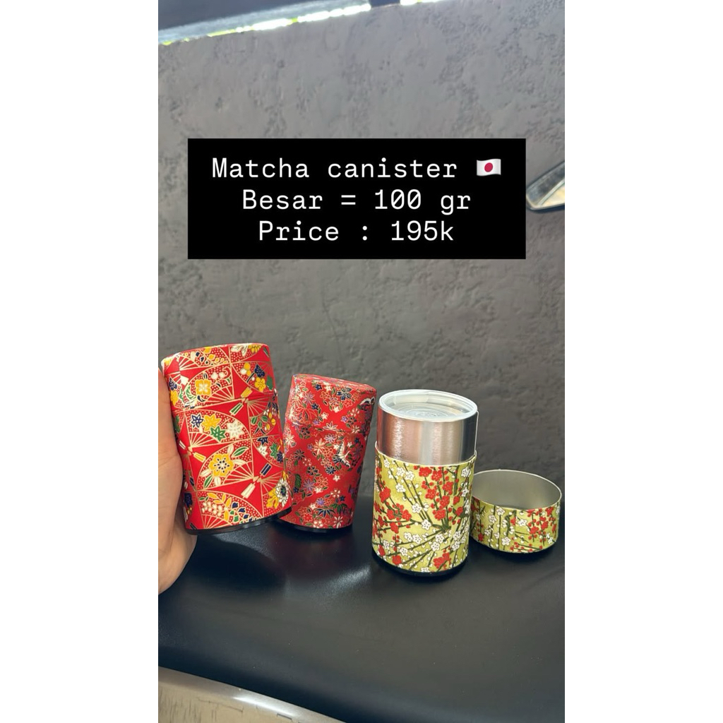 

Washi Paper Matcha Canister/ Kaleng matcha made in japan