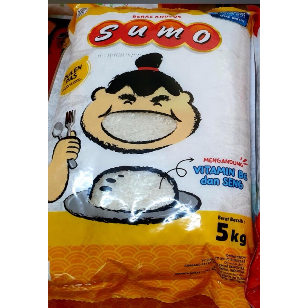 

Beras Sumo Kemasan Kuning 5 Kg