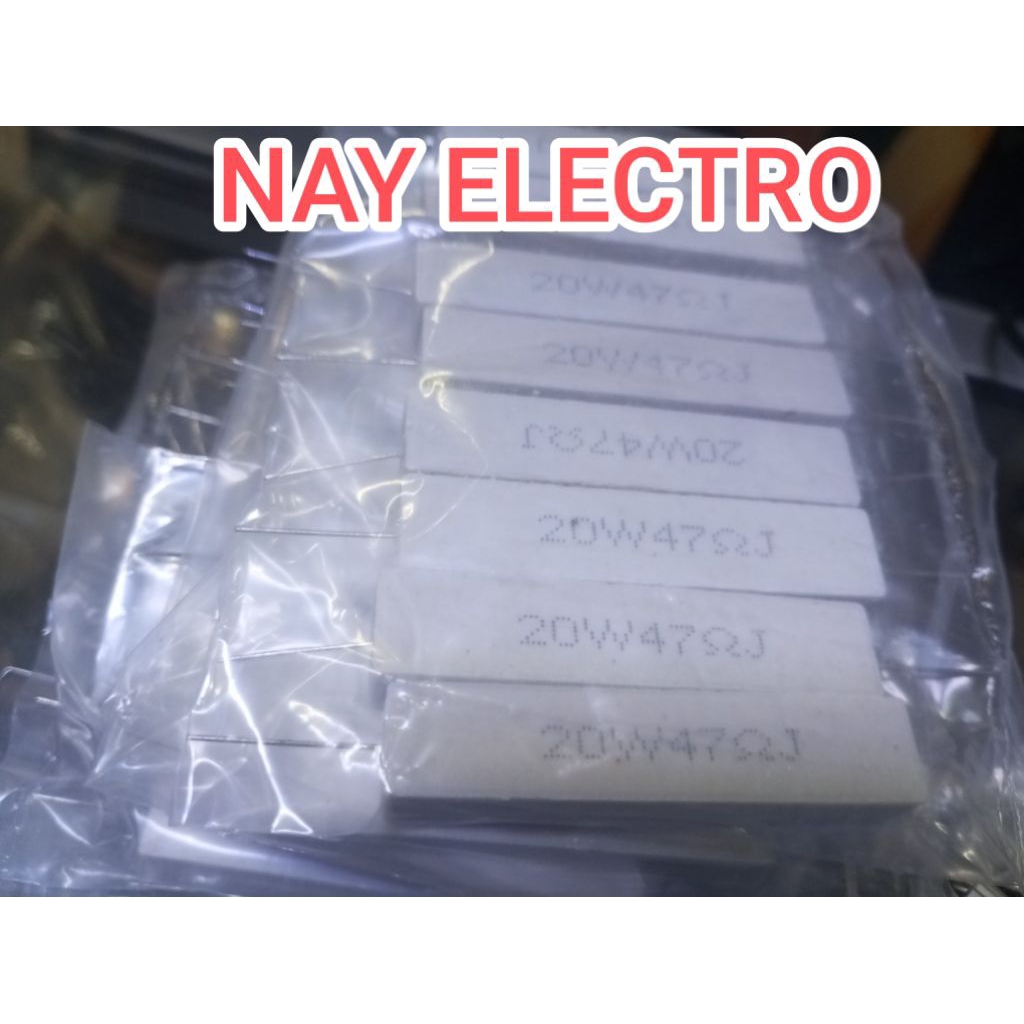 RESISTOR KAPUR 47 OHM 20 WATT