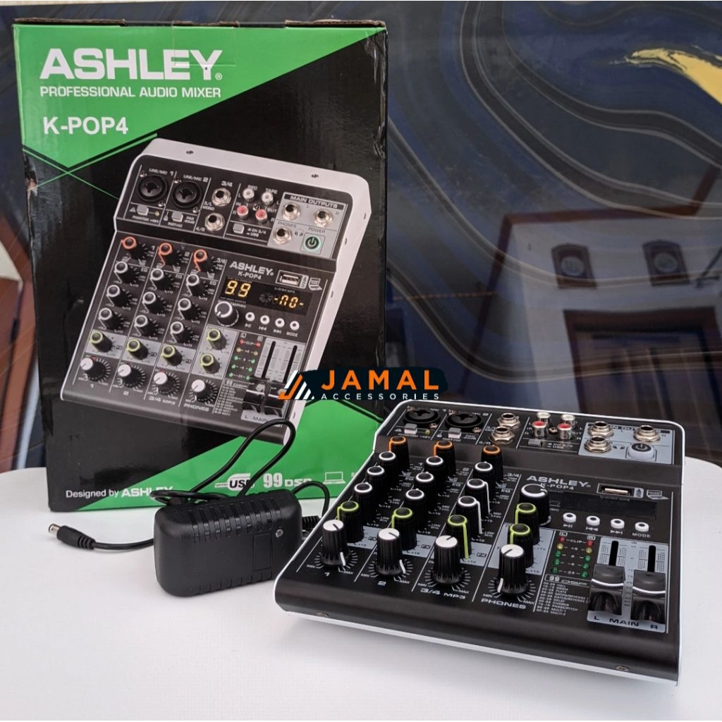Mixer Audio ASHLEY K-POP4 KPOP4 4 channel ORIGINAL