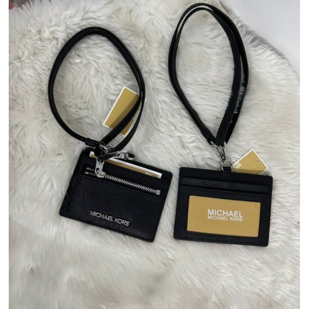 

id lanyard name tag leather