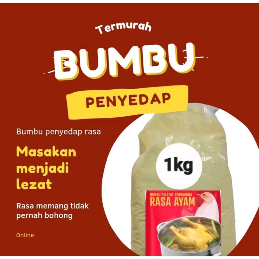 

promosi Bumbu penyedap kaldu sapi/ayam kemasan 1 kilo .Gratis ongkir extra diskon