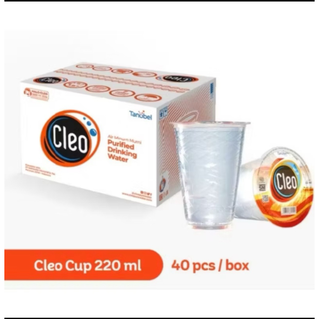 

Cleo cup uk 220ml isi 24