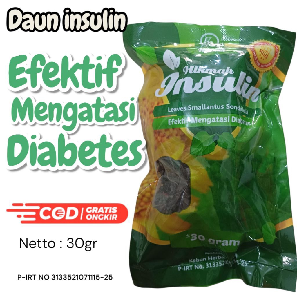 

Teh Daun Insulin Hikmah 30gr