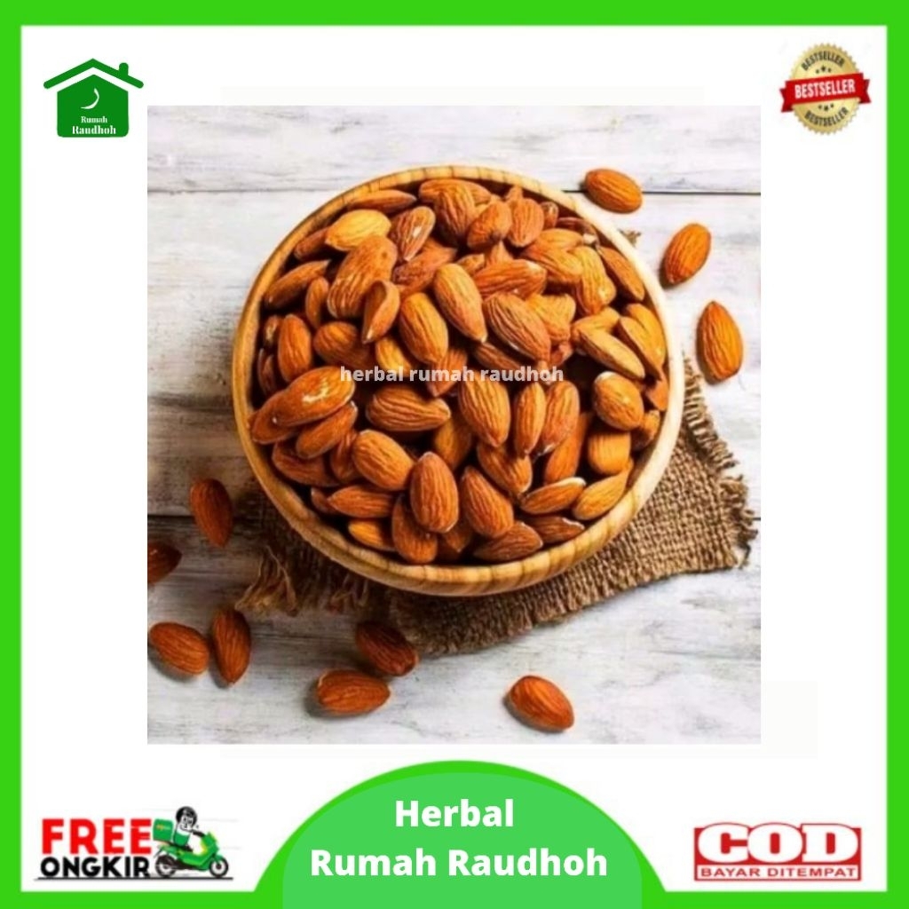 

KACANG ALMOND PANGGANG 1 KG - KACANG ALMOND ROASTED CEMILAN SEHAT