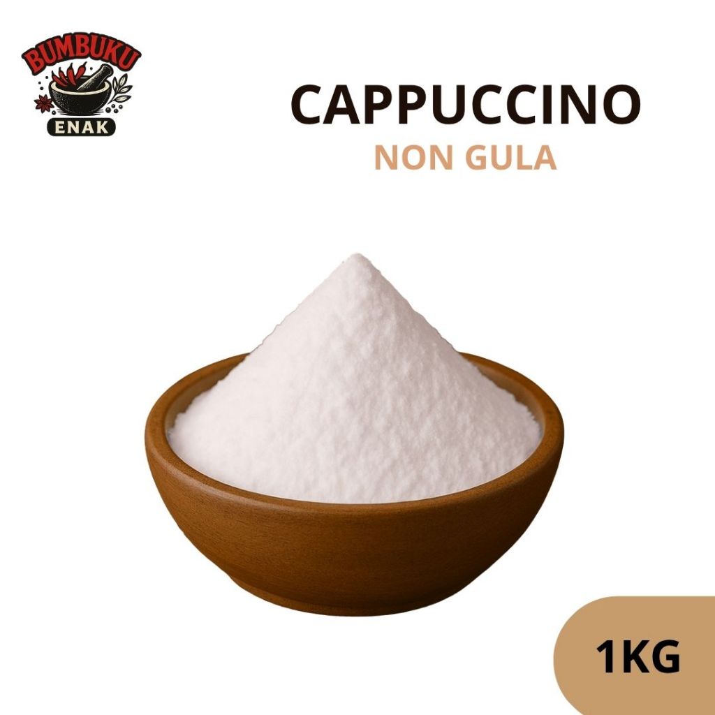 

Bubuk Cappuccino Non Gula 1KG – Bumbu Tabur Minuman Tanpa Pemanis, Rasa Kopi Susu untuk Diet & F&B