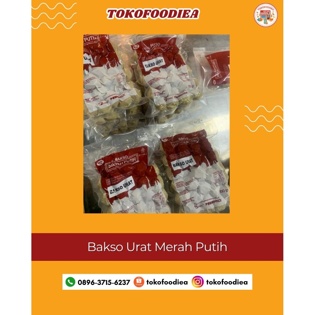 

Bakso Merah Putih Full Daging Urat Frozen Food | Tokofoodiea