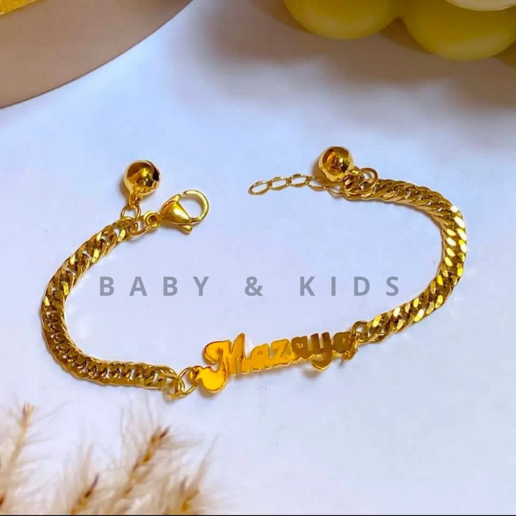 Gelang Nama titanium Bayi Anak Gelang rantai Gelang Baby