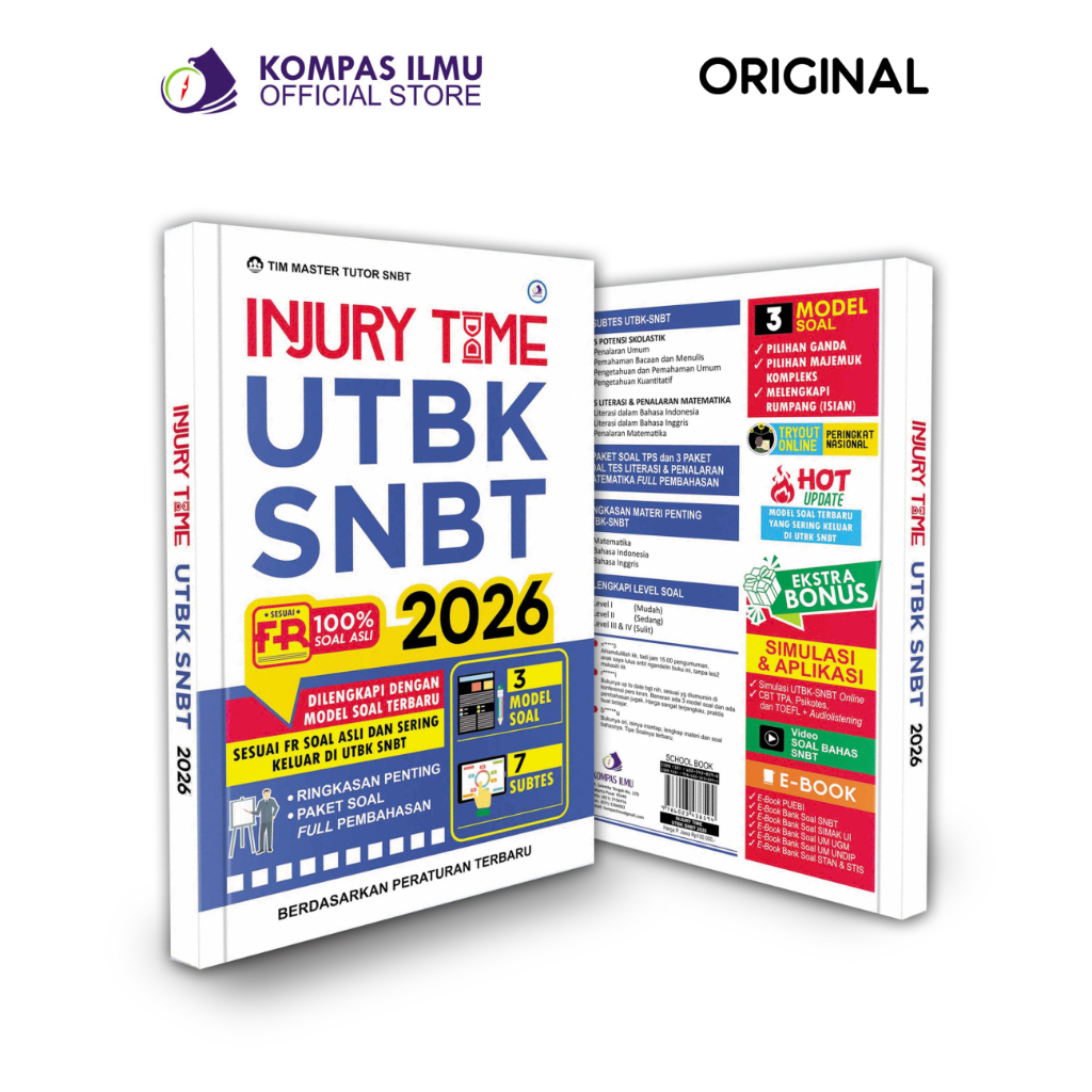 Buku SNBT 2026 - INJURY TIME UTBK SNBT 2026 TERBARU TERUPDATE