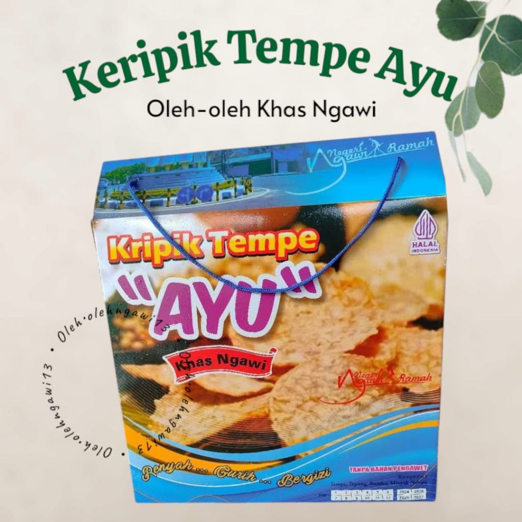 

KERIPIK TEMPE AYU, KERIPIK TEMPE BOX, OLEH OLEH NGAWI, OLEH OLEH KHAS NGAWI