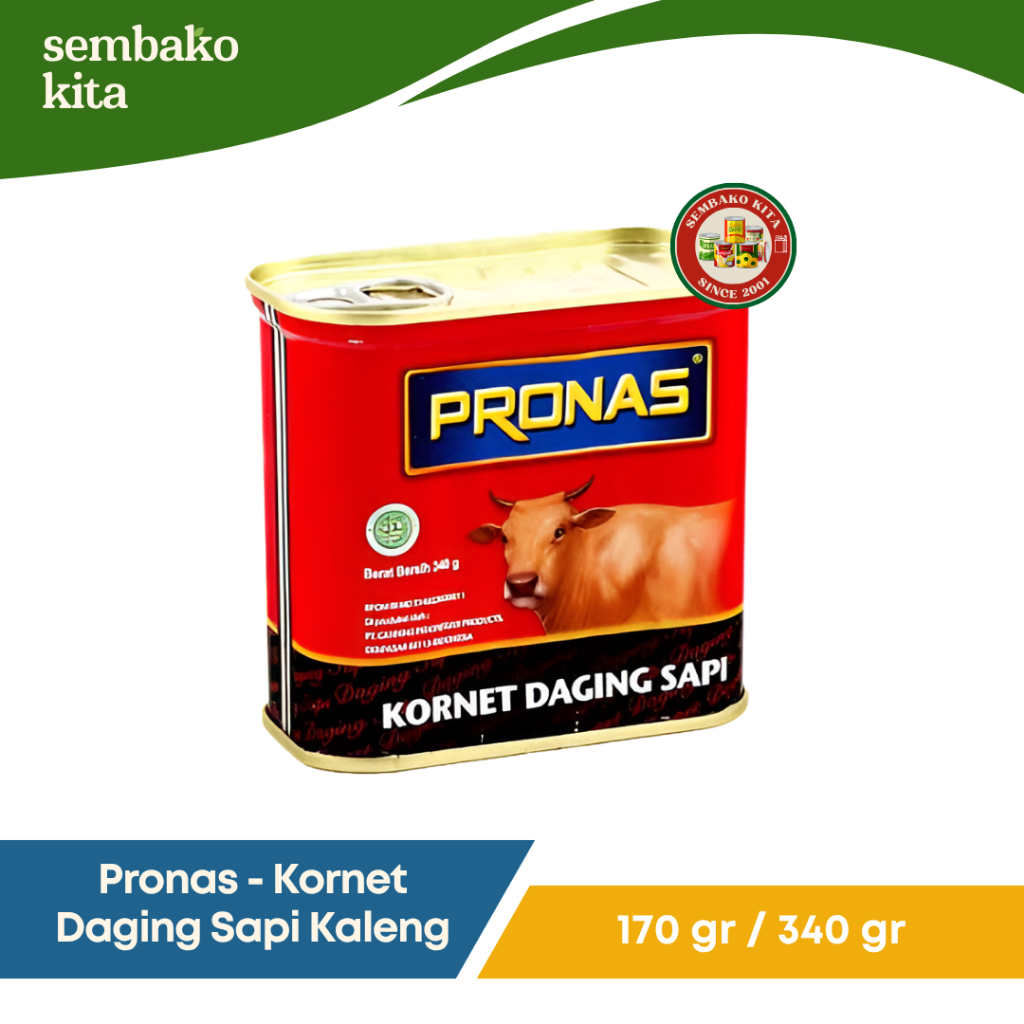 

Pronas – Kornet Daging Sapi Kaleng 170 gr / 340 gr