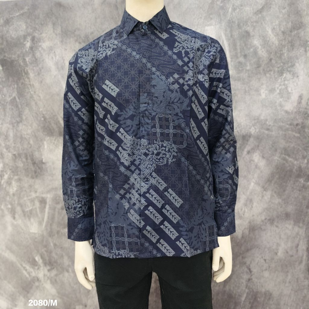 Kemeja Batik Lengan Panjang LUXTON Original