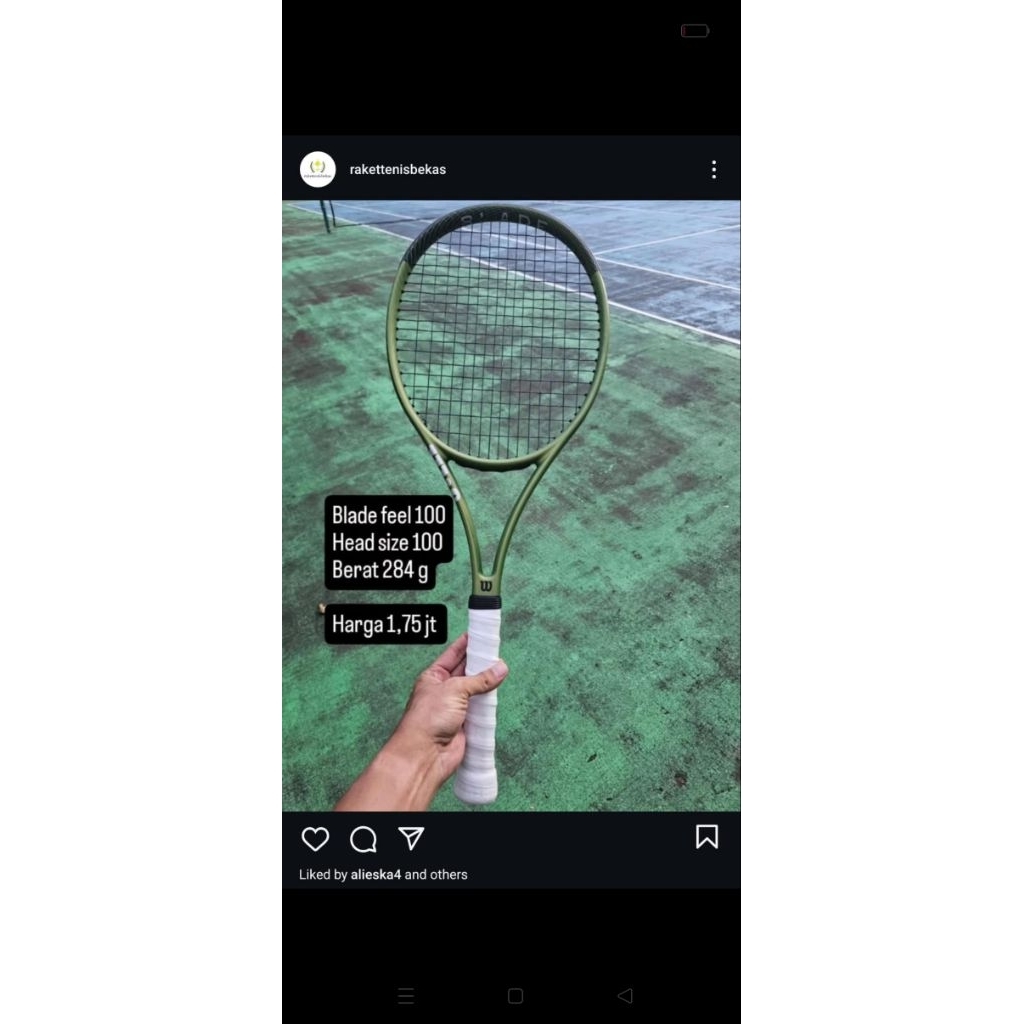 raket tenis Wilson Blade feel 100