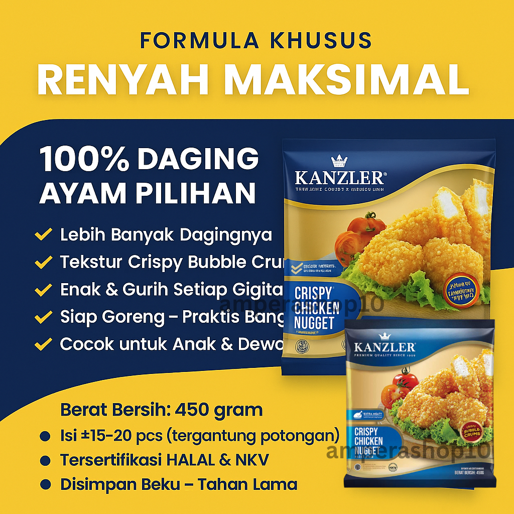 

NUGGET KANZLER CRISPY 450GR